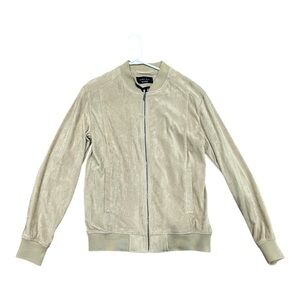 Zara Suede Bomber Jacket